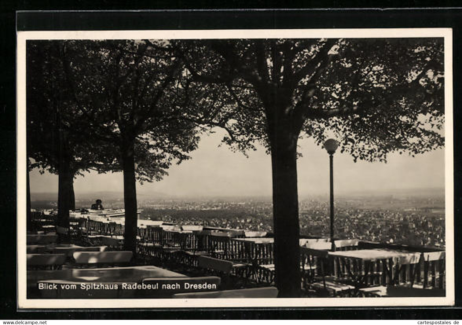 AK Radebeul, Gasthaus Spitzhaus, Gartenterrasse  - Radebeul