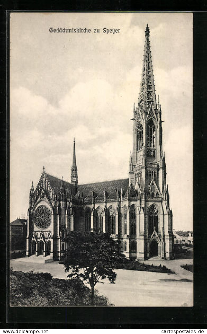 AK Speyer, Blick Zur Gedächtniskirche  - Speyer