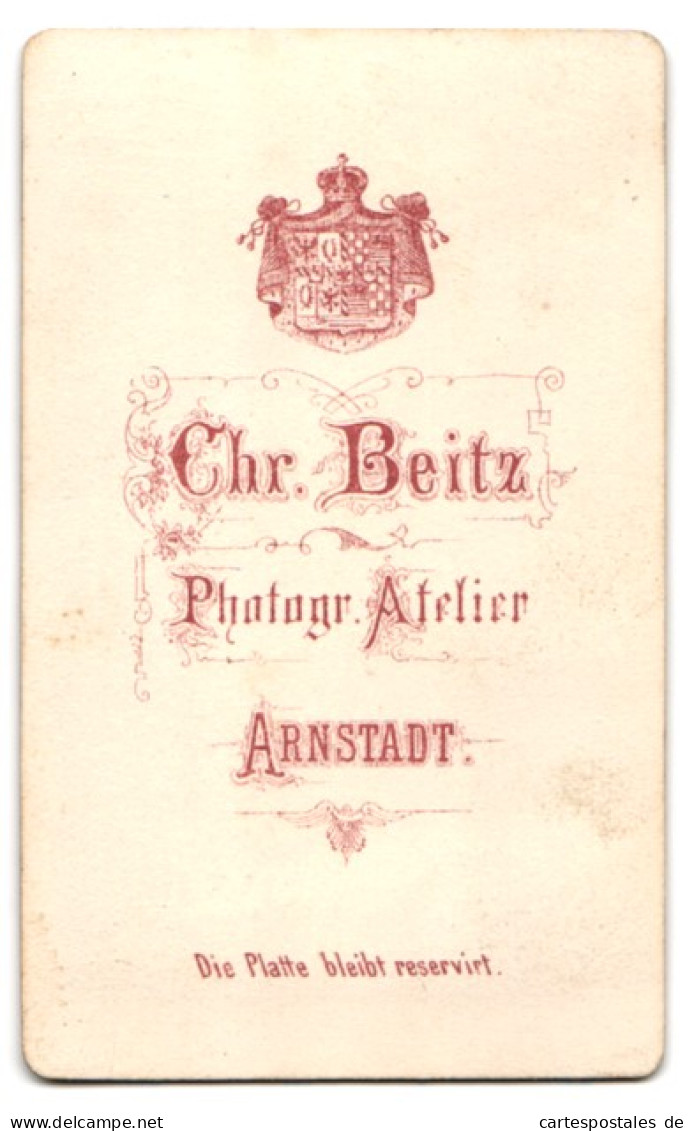 Fotografie Chr. Beitz, Arnstadt, Junge Dame Mit Haarband  - Anonyme Personen