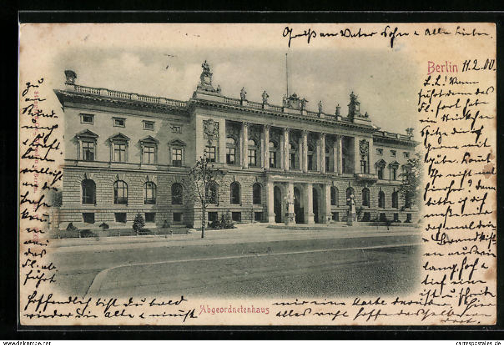 Relief-AK Berlin, Abgeordnetenhaus In Der Prinz-Albrecht-Strasse  - Sonstige & Ohne Zuordnung