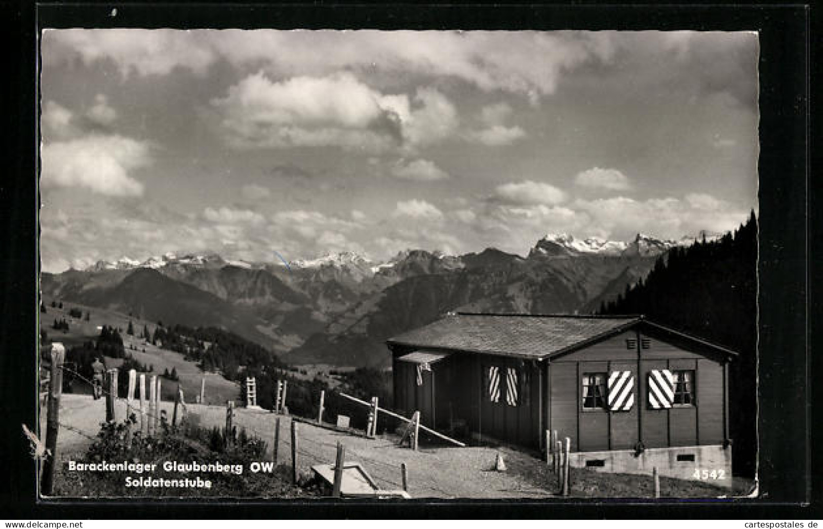 AK Sarnen, Glaubenberg, Barackenlager, Soldatenstube  - Sarnen