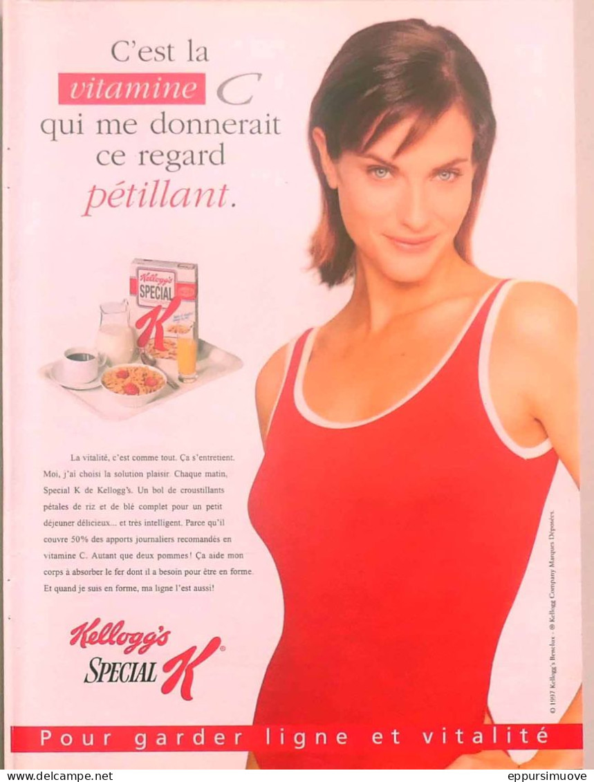 Publicité Papier  KELLOGG'S SPECIAL K 1997 TS - Werbung