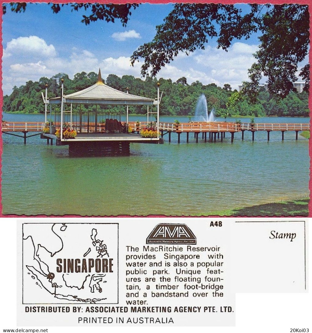 Singapore The MacRitchie Reservoir,+/-1975's A48 AMA , Vintage UNC_cpc - Singapur