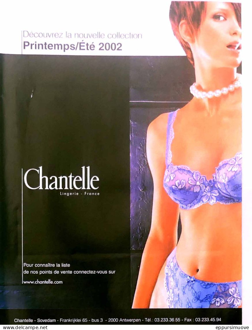 Publicité Papier  LINGERIE CHANTELLE 2002 TS 1 - Publicités