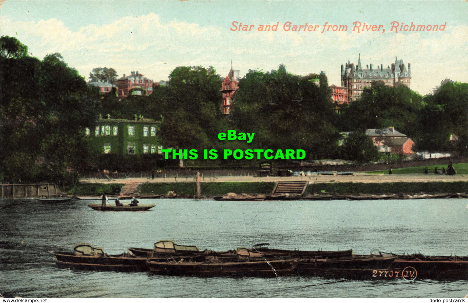 R567808 Star And Garter From River. Richmond. 27707. Valentines Series. 1916 - Monde
