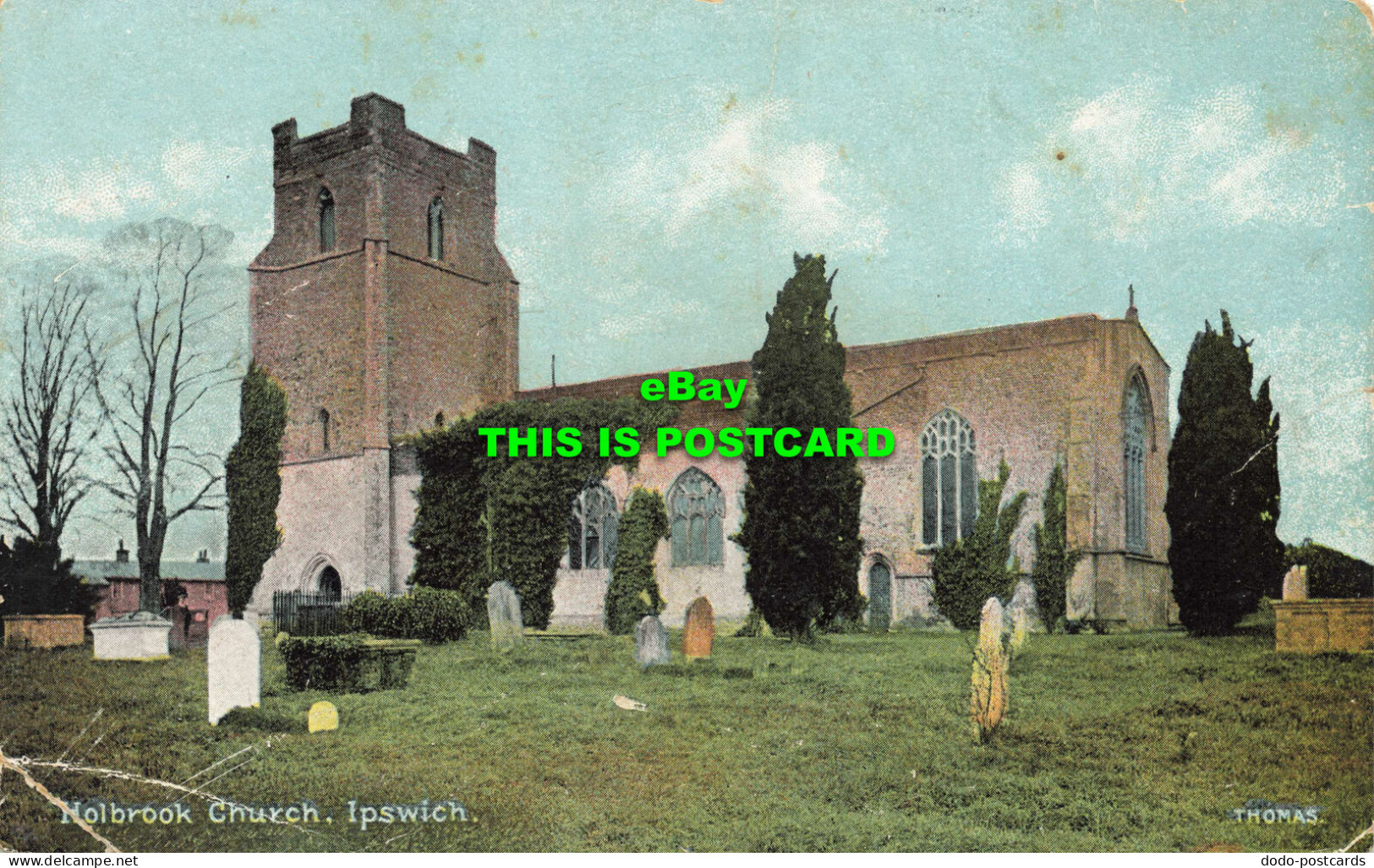 R568189 Holbrook Church. Ipswich. Thomas. Fine Art Post Cards. Christian Novels - Monde