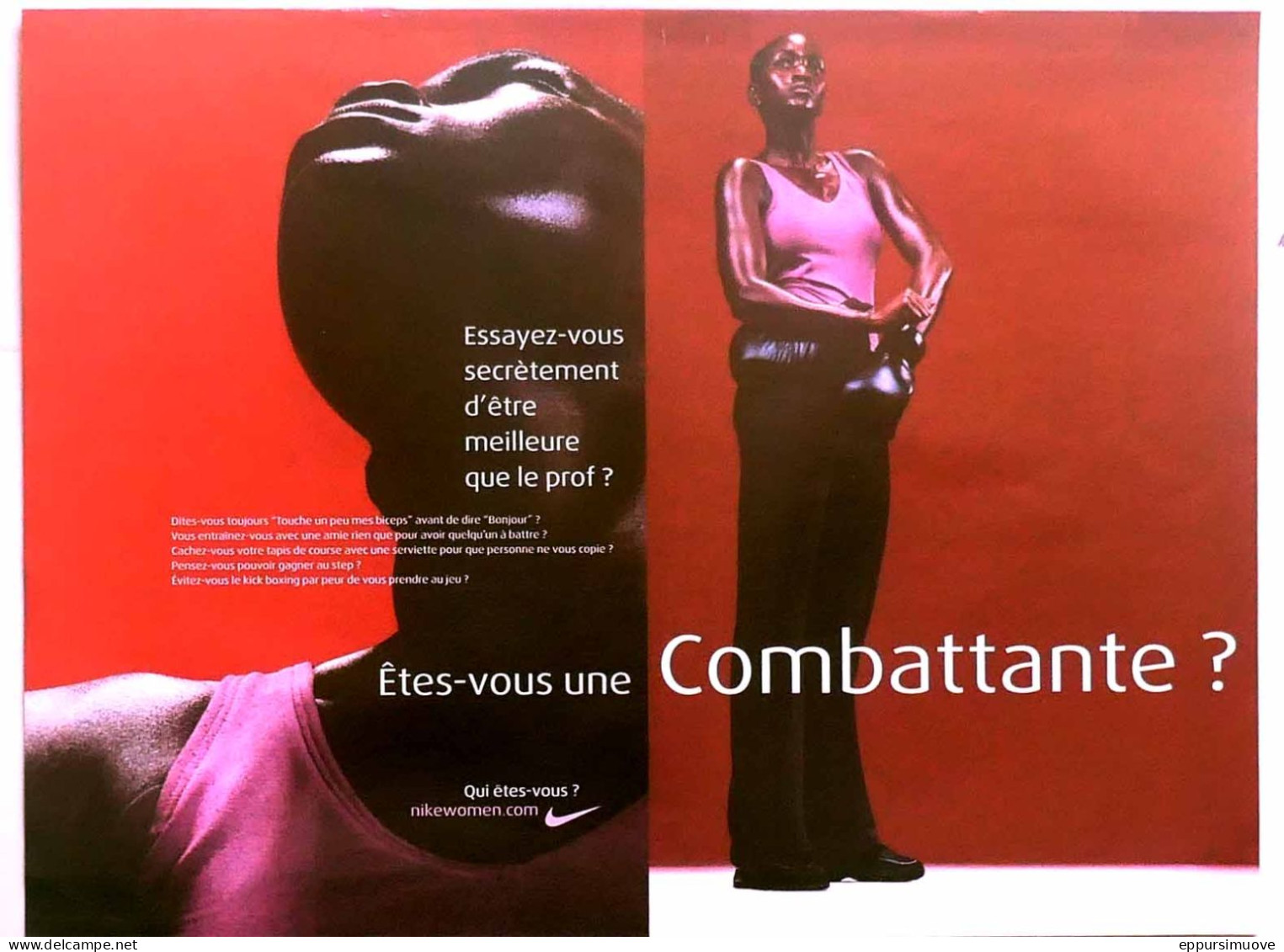 Publicité Papier  NIKE WOMEN 2002 TS - Advertising