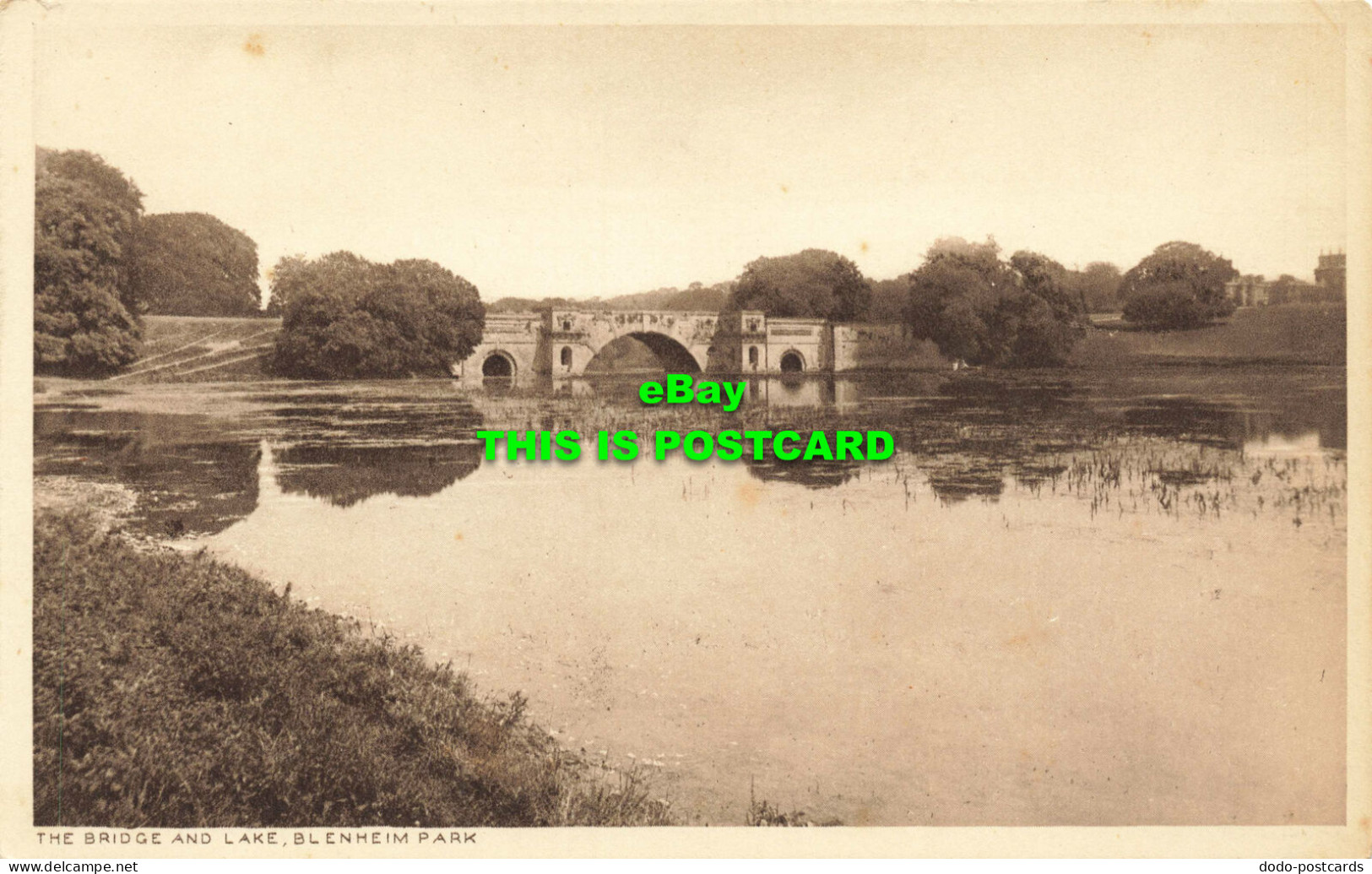 R567447 Bridge And Lake. Blenheim Park. Sydney H. Upstone. Woodstock Press - Mundo