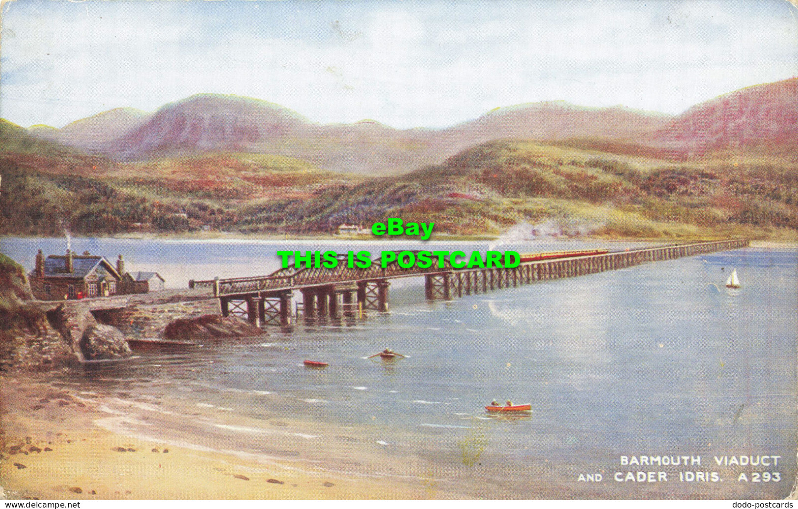 R567817 Barmouth Viaduct And Cader Idris. A293. Art Colour. Brian Gerald. Valent - Mundo