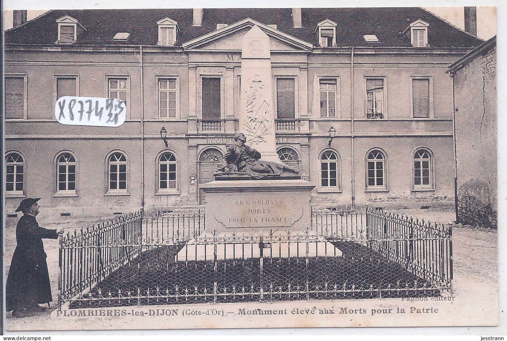 PLOMBIERES-LES-DIJON- MONUMENT ELEVE AUX MORTS POUR LA PATRIE - Sonstige & Ohne Zuordnung