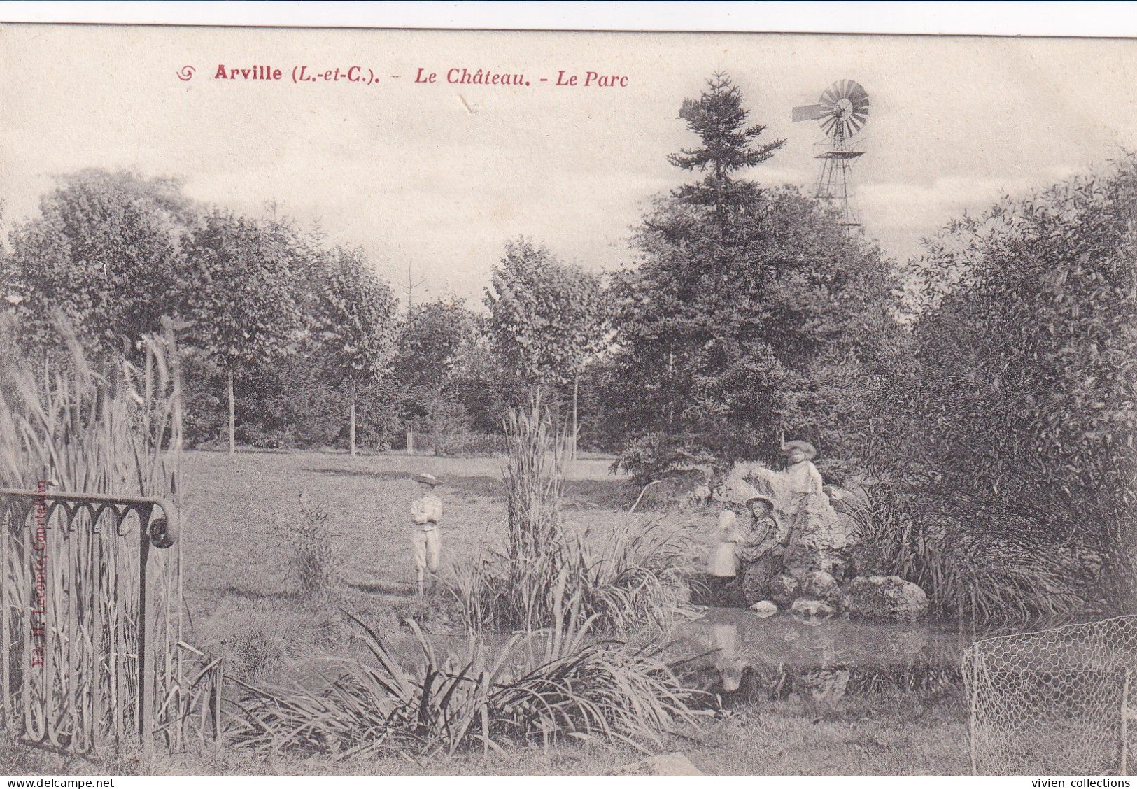 Arville (41 Loir Et Cher) Le Château Le Parc - édit. Lecomte - Sonstige & Ohne Zuordnung