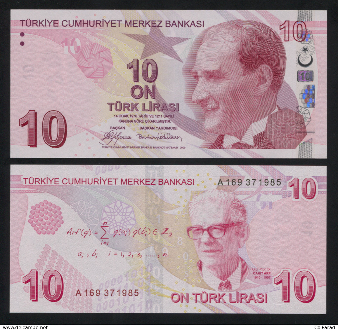 TURKEY 10 TÜRK LIRASI - 2009 - Paper Unc - P.223a Banknote - Turkey