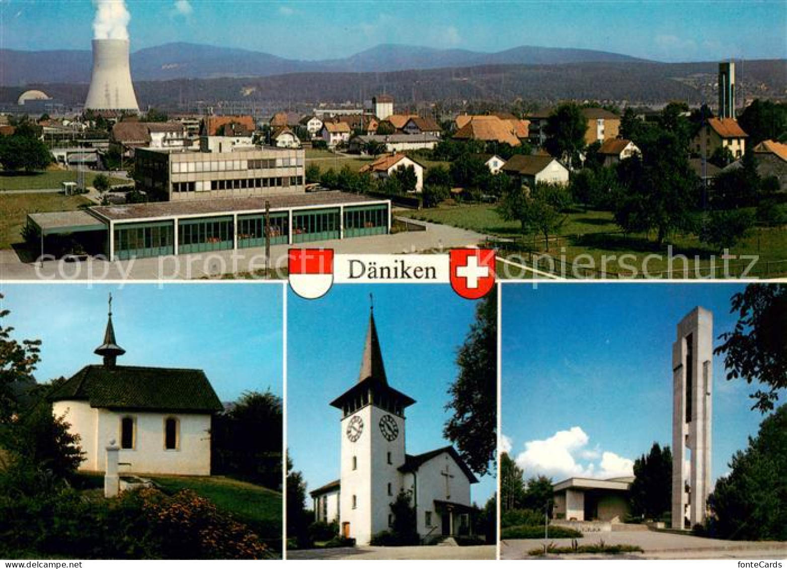 13864905 Daeniken Panorama Kirchen Daeniken - Autres & Non Classés