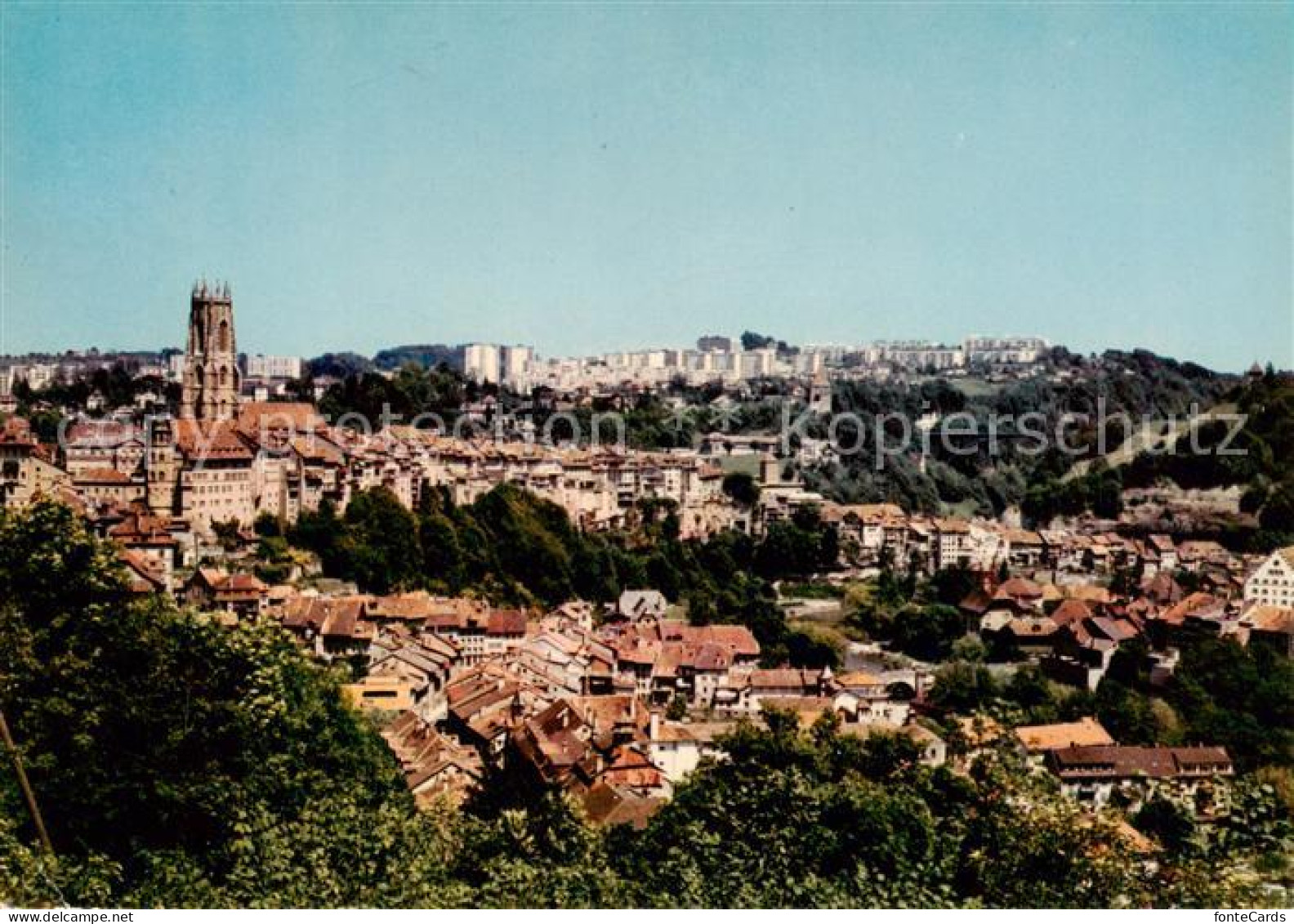 13859825 Fribourg  FR Vue Generale  - Sonstige & Ohne Zuordnung