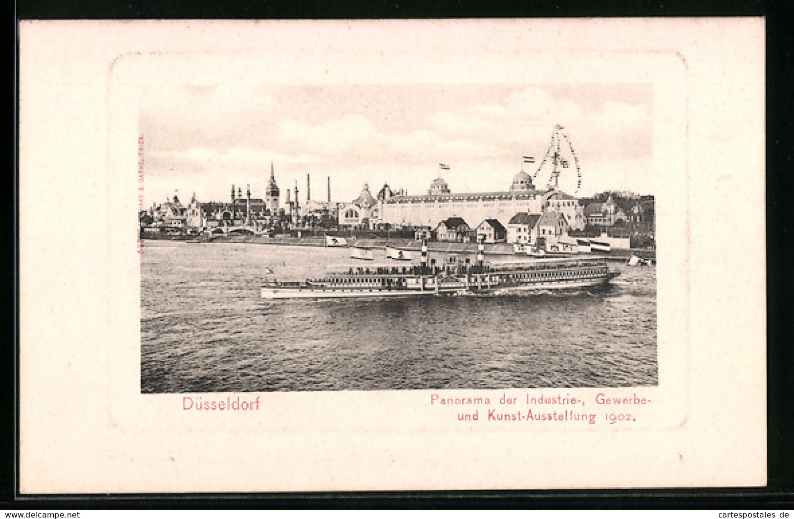 AK Düsseldorf, Panorama Der Industrie-, Gewerbe- Und Kunst-Ausstellung 1902  - Exposiciones
