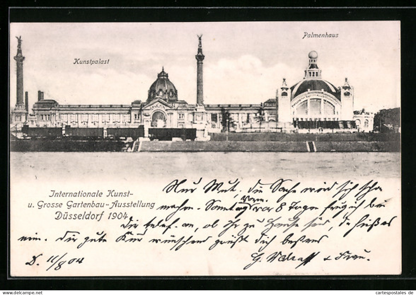 AK Düsseldorf, Kunst- Und Gartenbau-Ausstellung 1904, Kunstpalast Und Palmenhaus  - Exhibitions