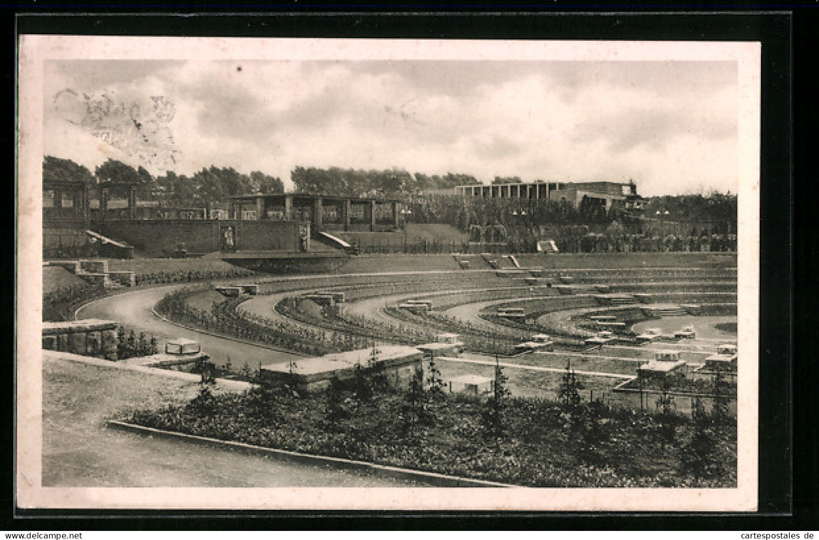 AK Essen, Gruga 1929, Dahlien-Arena  - Exhibitions