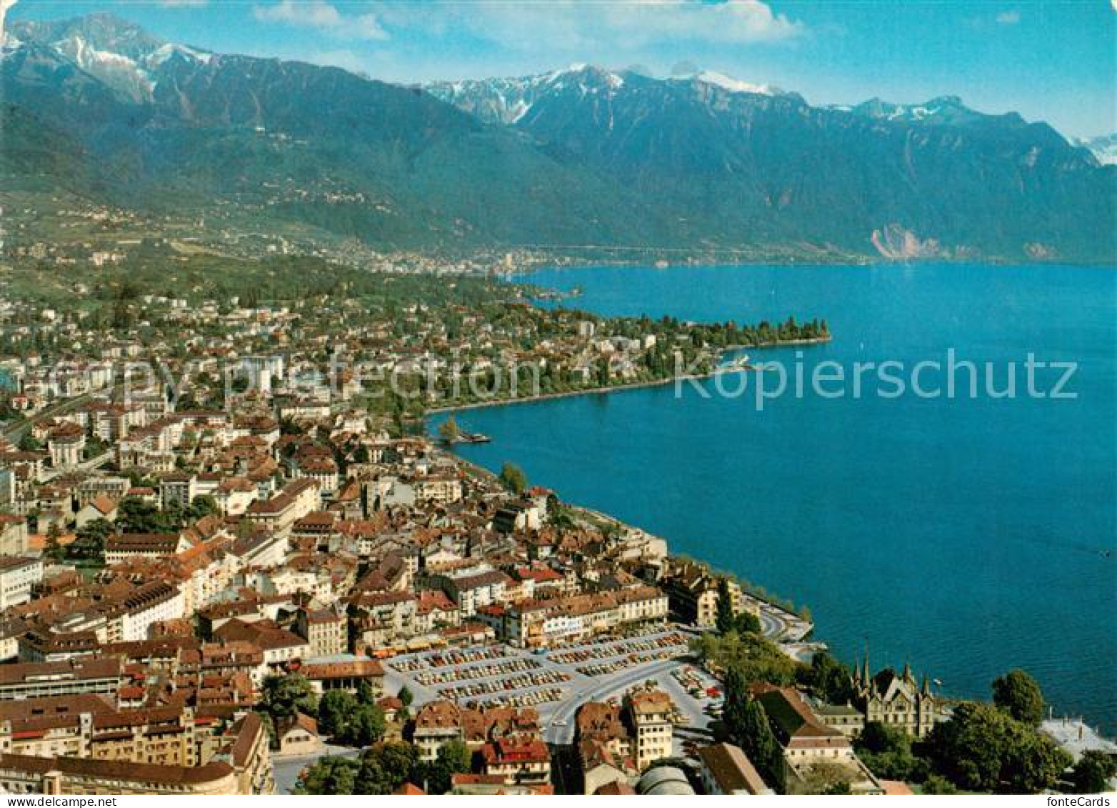 13857105 Vevey VD Et La Tour De Peilz Riviera Vaudoise Lac Leman Alpes Vevey VD - Other & Unclassified