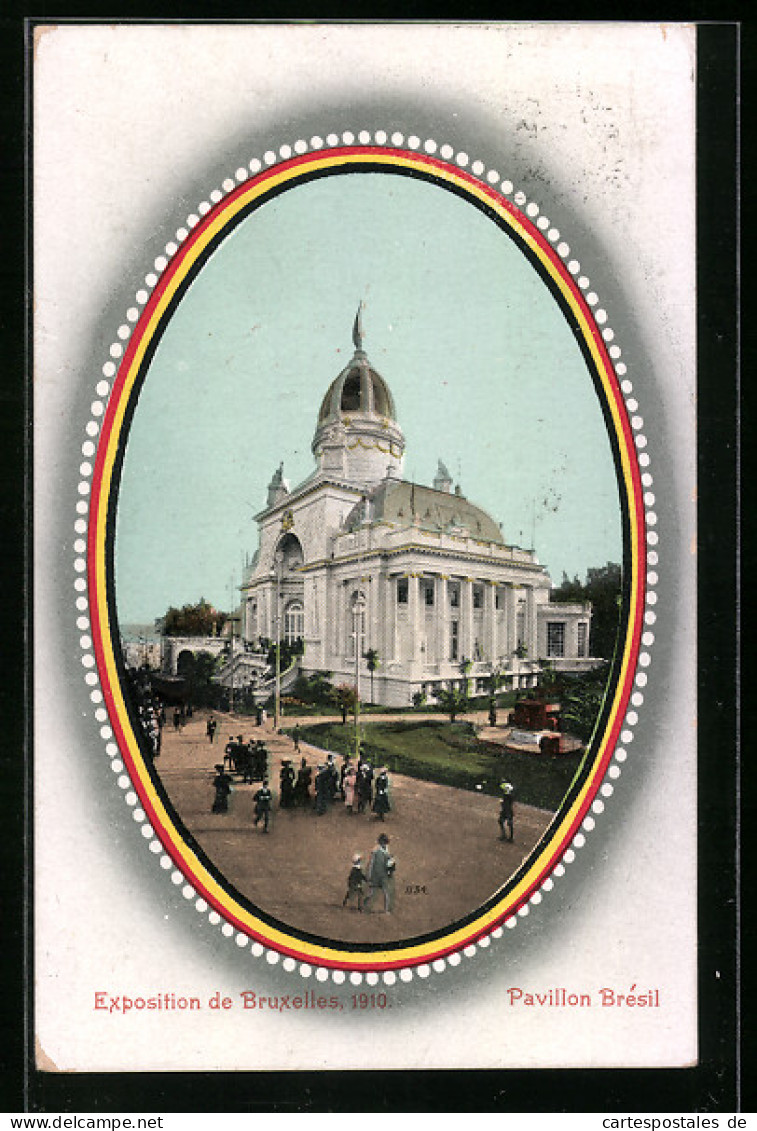 AK Bruxelles, Exposition 1910, Pavillon Brésil  - Expositions