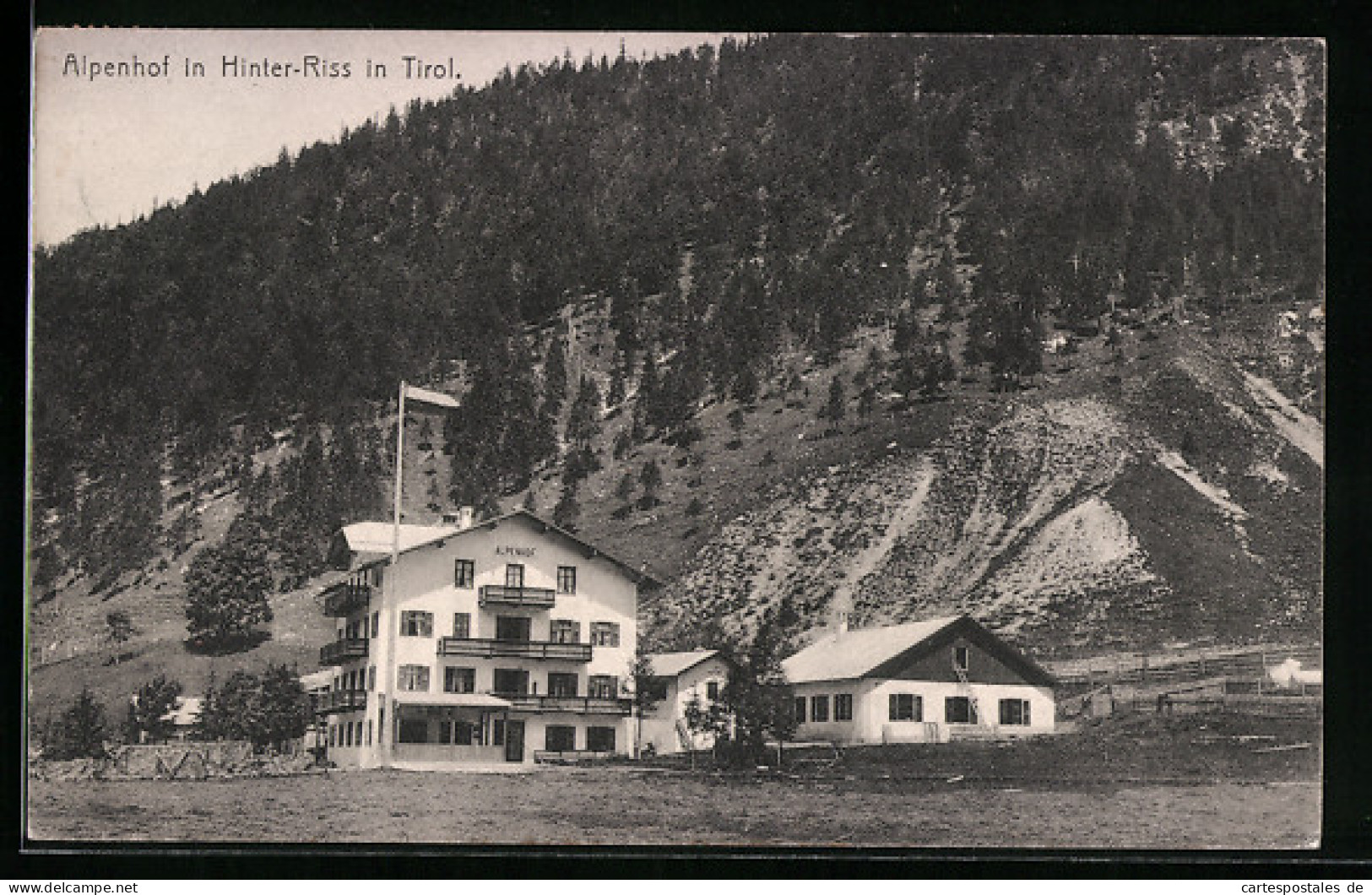 AK Hinterriss, Blick Auf Das Hotel Alpenhof  - Altri & Non Classificati