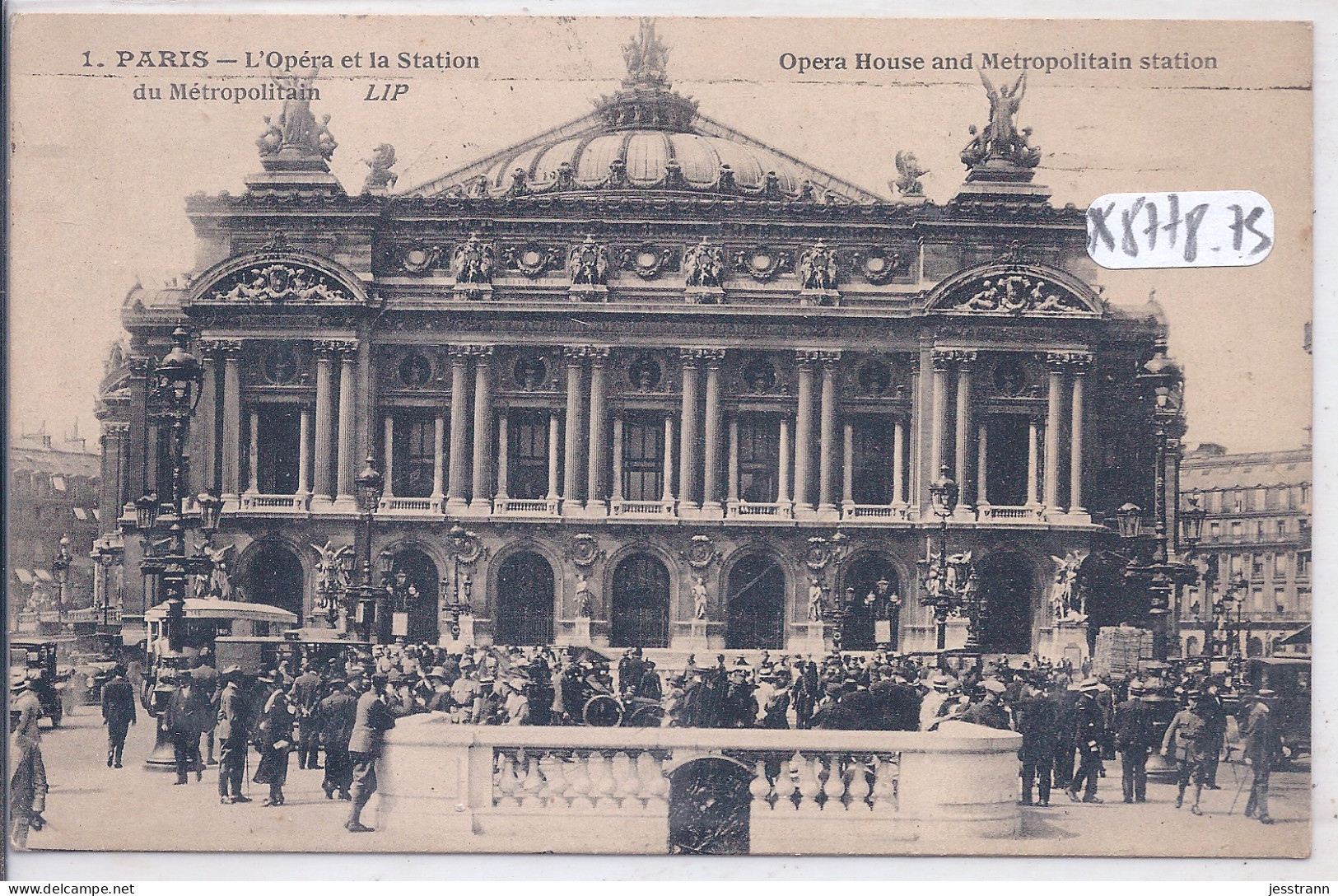 PARIS- L OPERA ET LA STATION DU METROPOLITAIN- LIP 1 - Métro Parisien, Gares