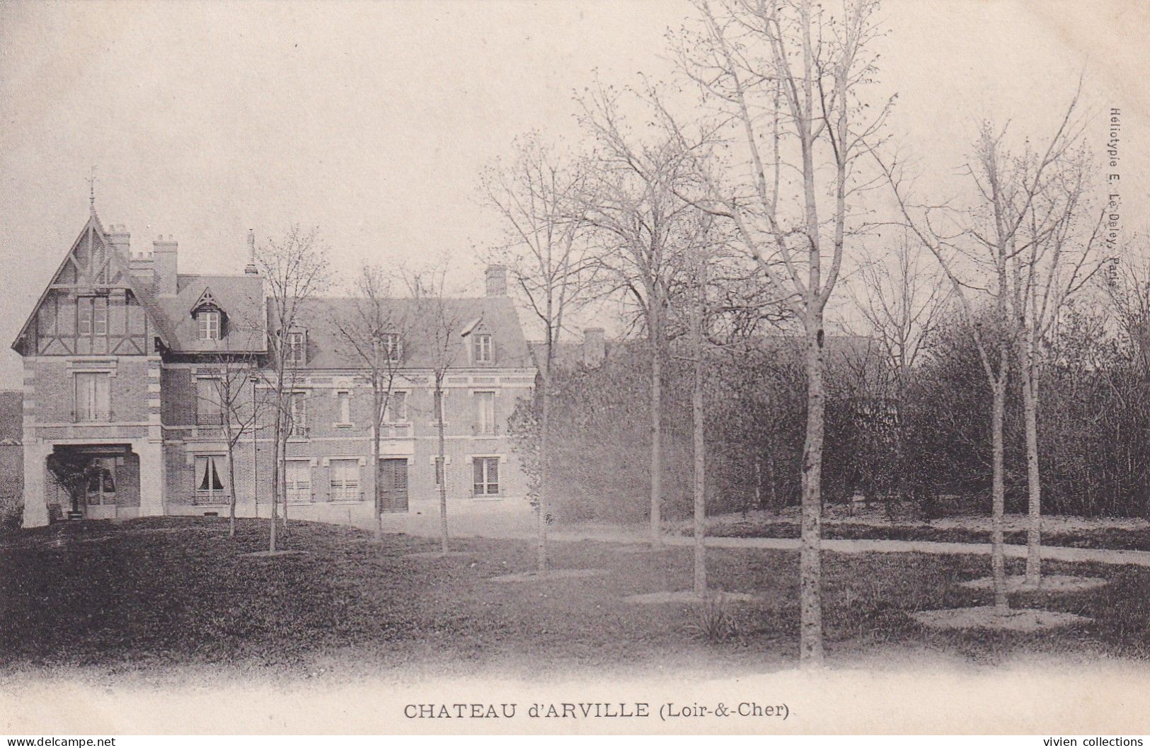 Arville (41 Loir Et Cher) Le Château - édit. Le Deley Carte Précurseur - Sonstige & Ohne Zuordnung
