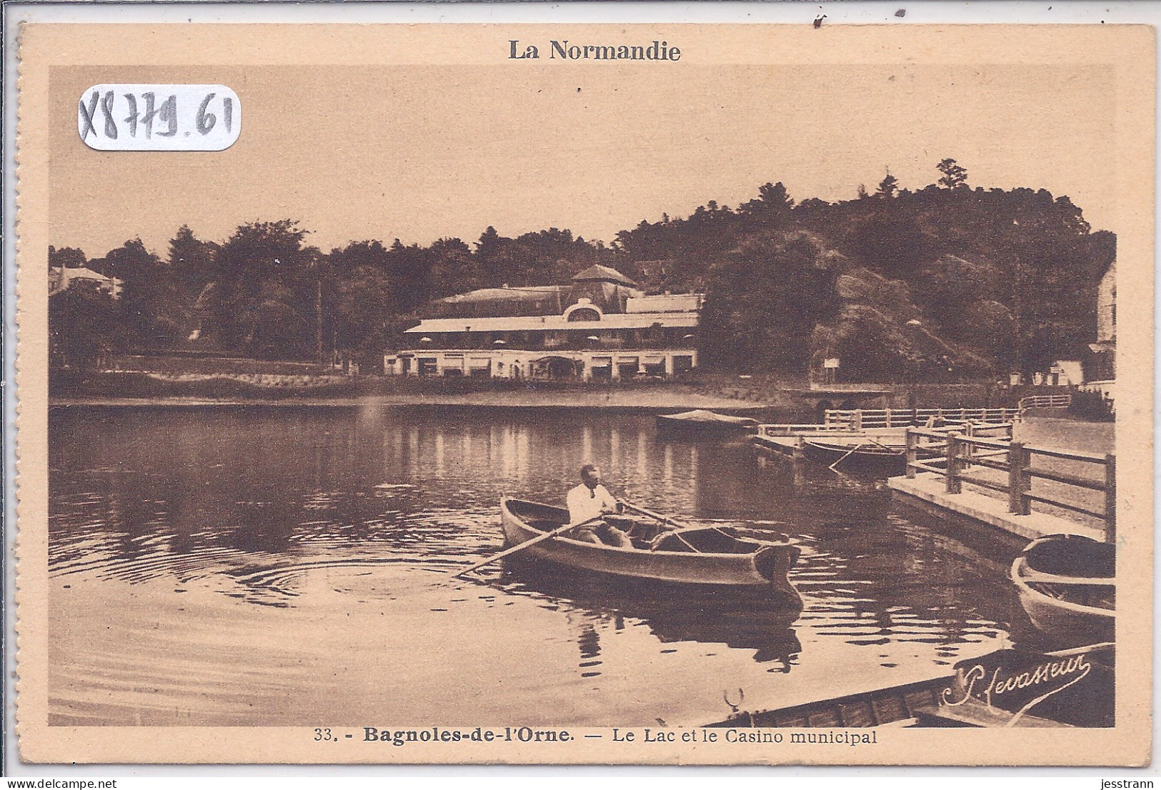 BAGNOLES-DE-L ORNE- LE LAC ET LE CASINO MUNICIPAL - Bagnoles De L'Orne