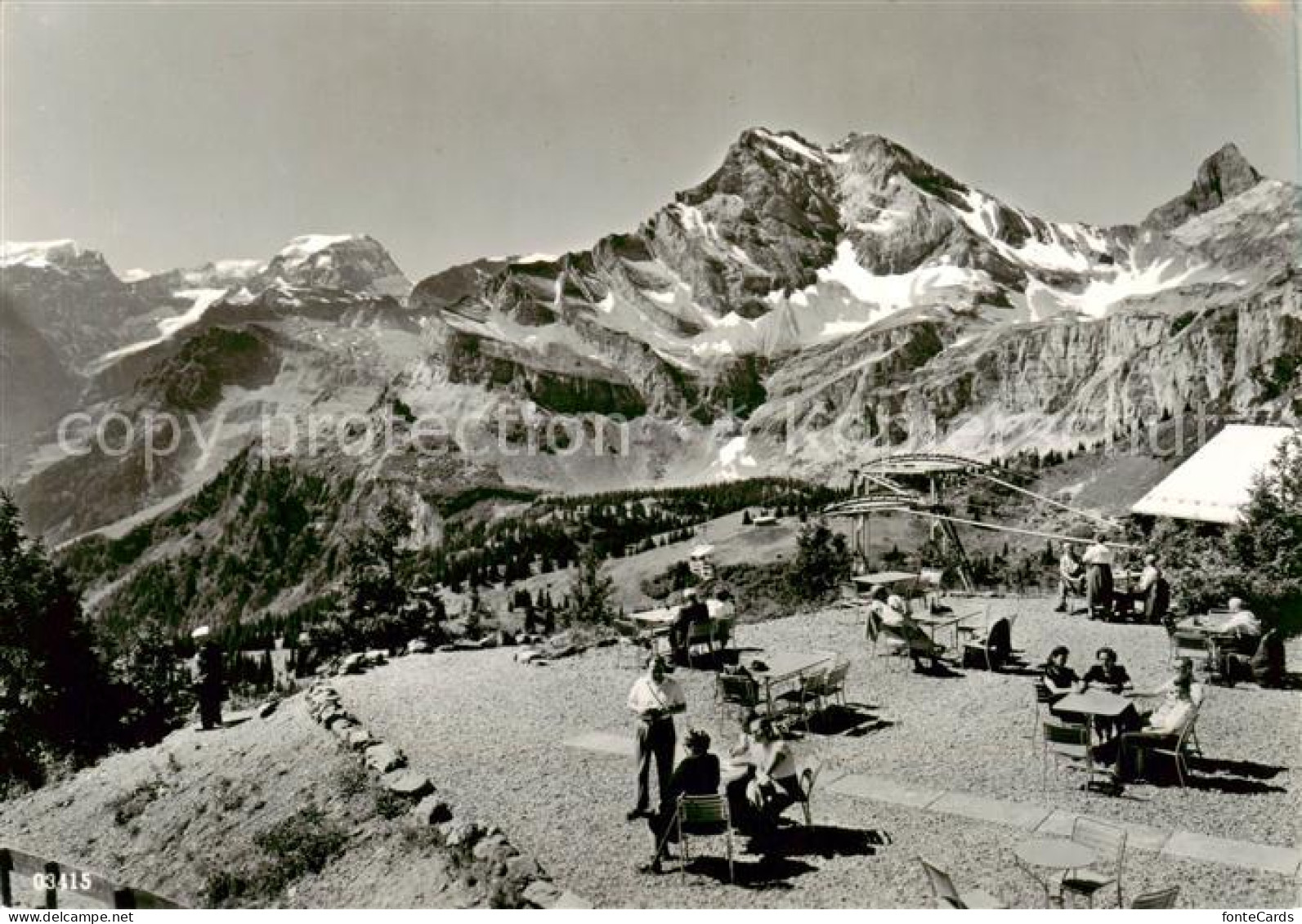 13842795 Braunwald GL Blick Vom Berghaus Gumen Auf Toedi Und Ortstock Braunwald  - Sonstige & Ohne Zuordnung