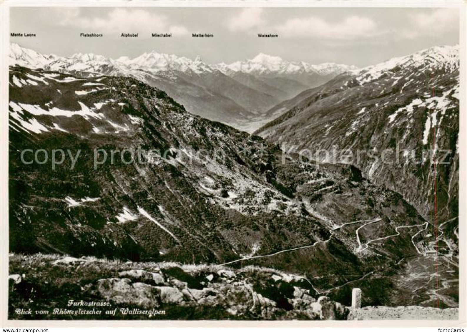 13834735 Furkastrasse UR Blick Vom Rhonegletscher Auf Walliseralpen  - Other & Unclassified