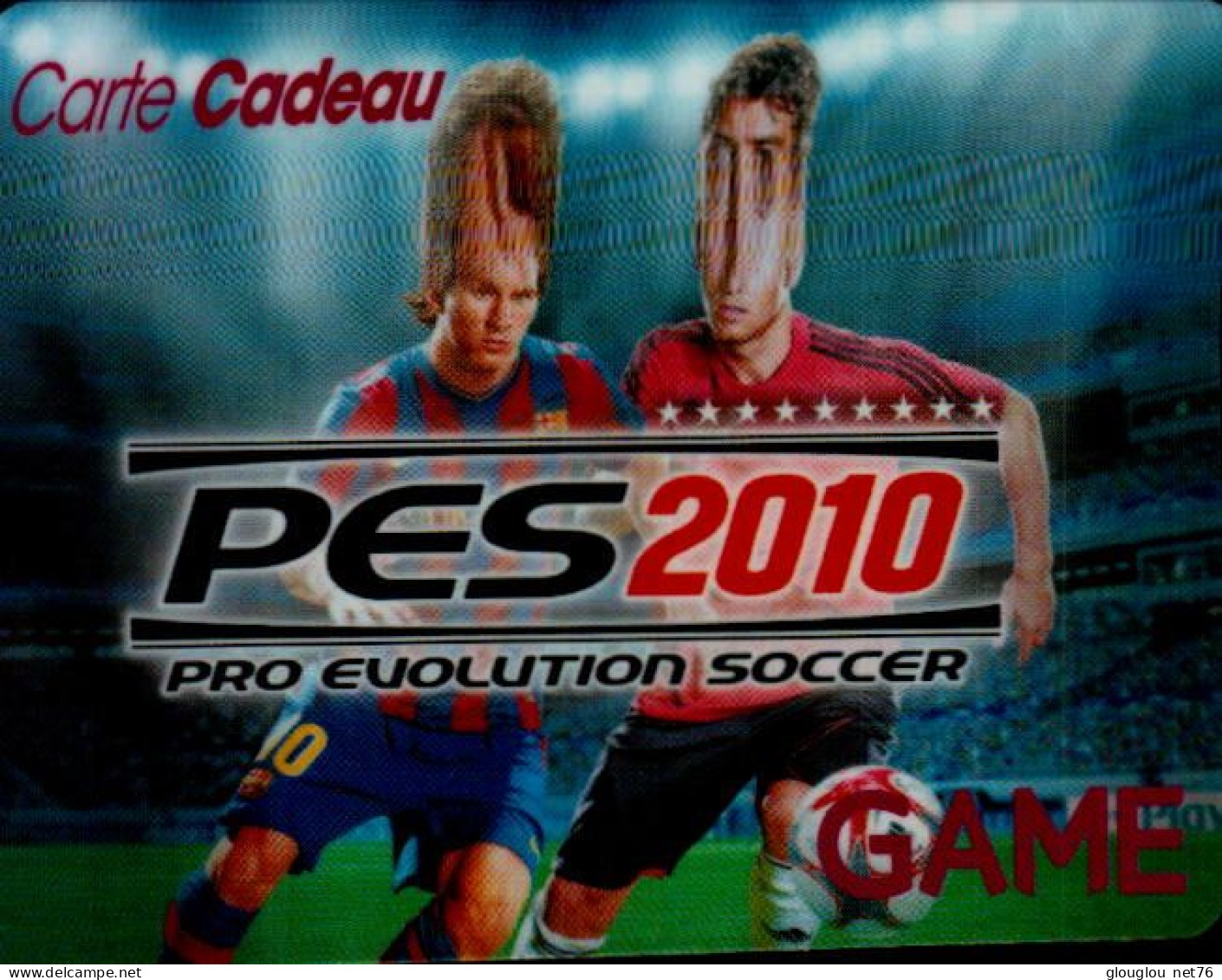 CARTE CADEAU PES2010   GAME. - Gift And Loyalty Cards