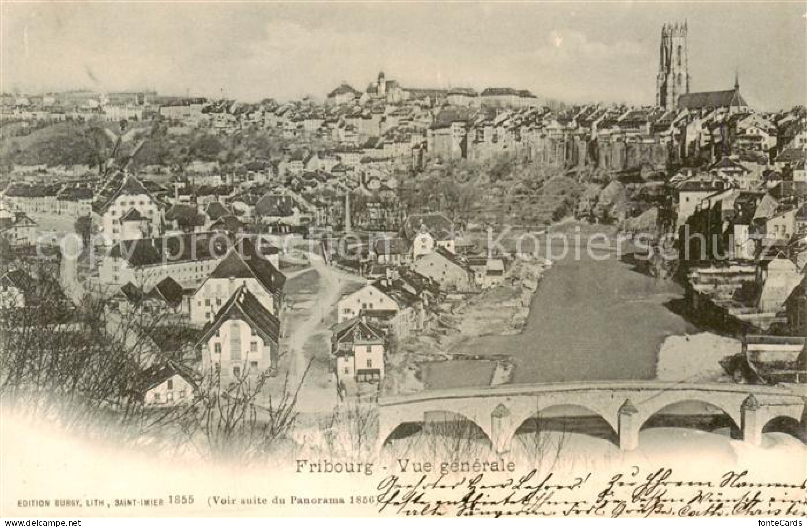 13828685 Fribourg FR Vue Generale Fribourg FR - Sonstige & Ohne Zuordnung