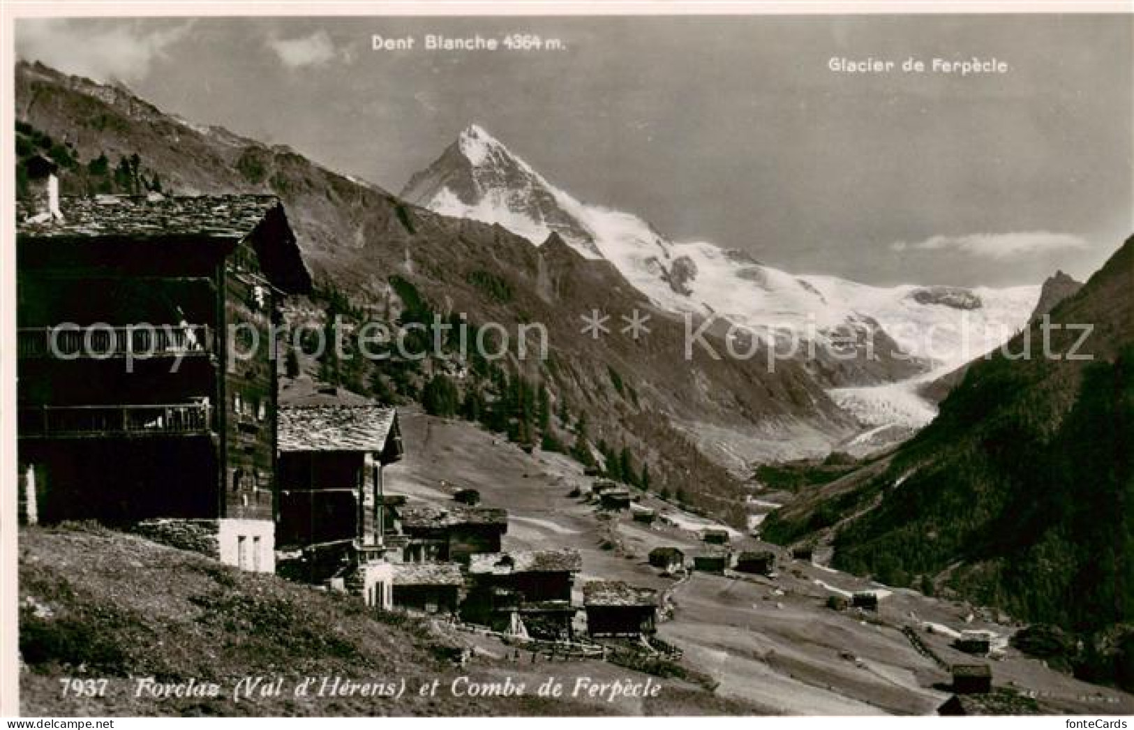 13821265 Forclaz La Val D Herens VS Panorama Avec Dent Blanche Et Glacier De Fer - Other & Unclassified