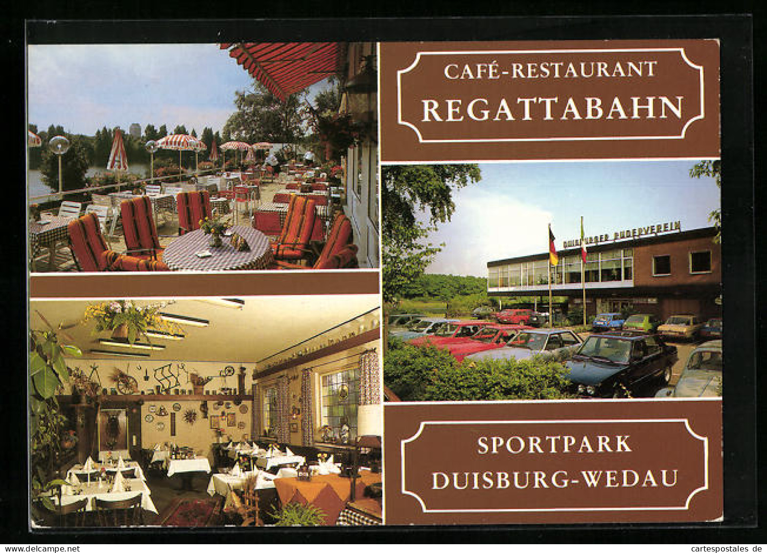 AK Duisburg-Wedau, Café-Restaurant Regattabahn Und Sportpark  - Duisburg