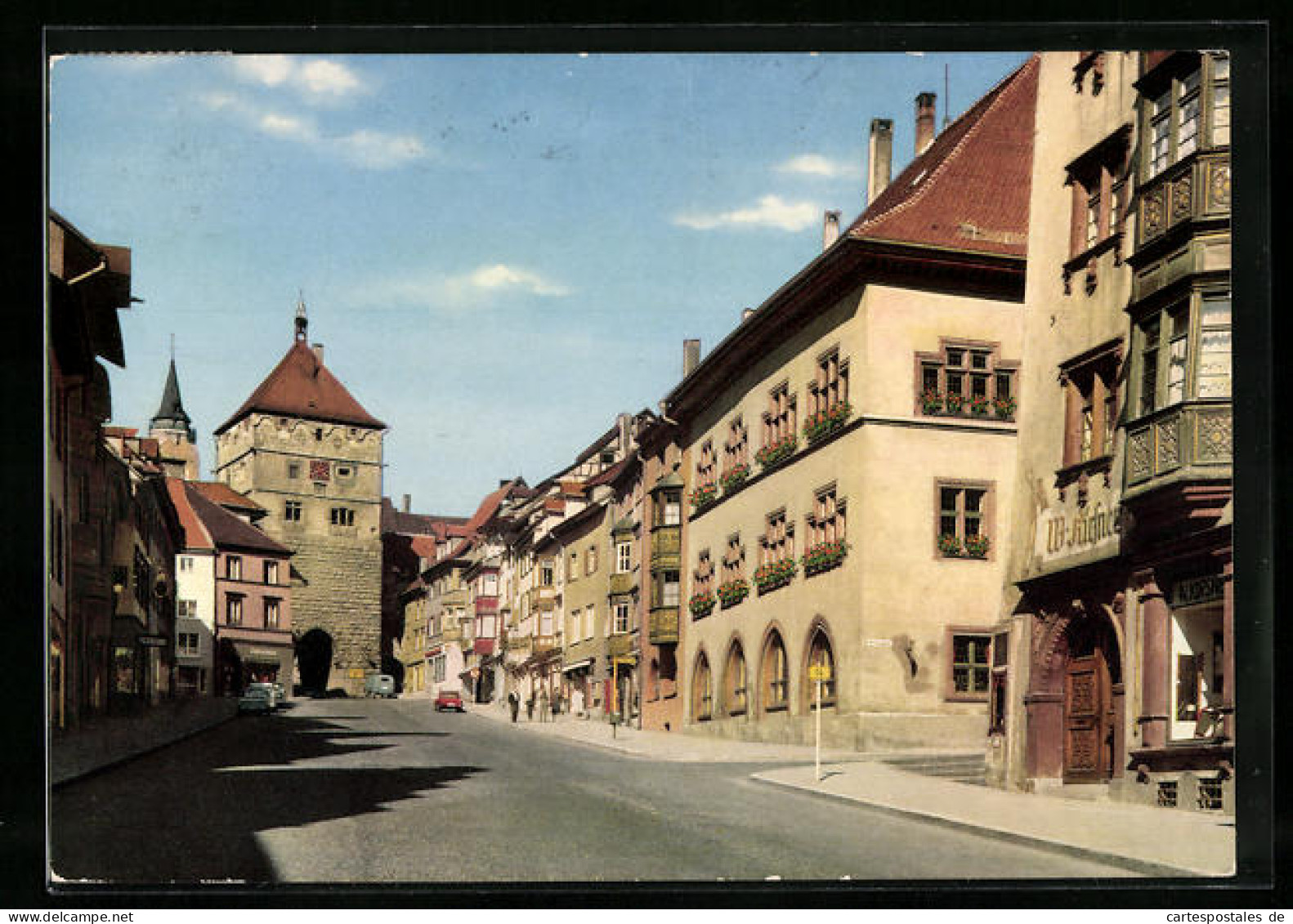 AK Rottweil Am Neckar, Hauptstrasse Mit Blick Zum Schwarzen Tor  - Rottweil