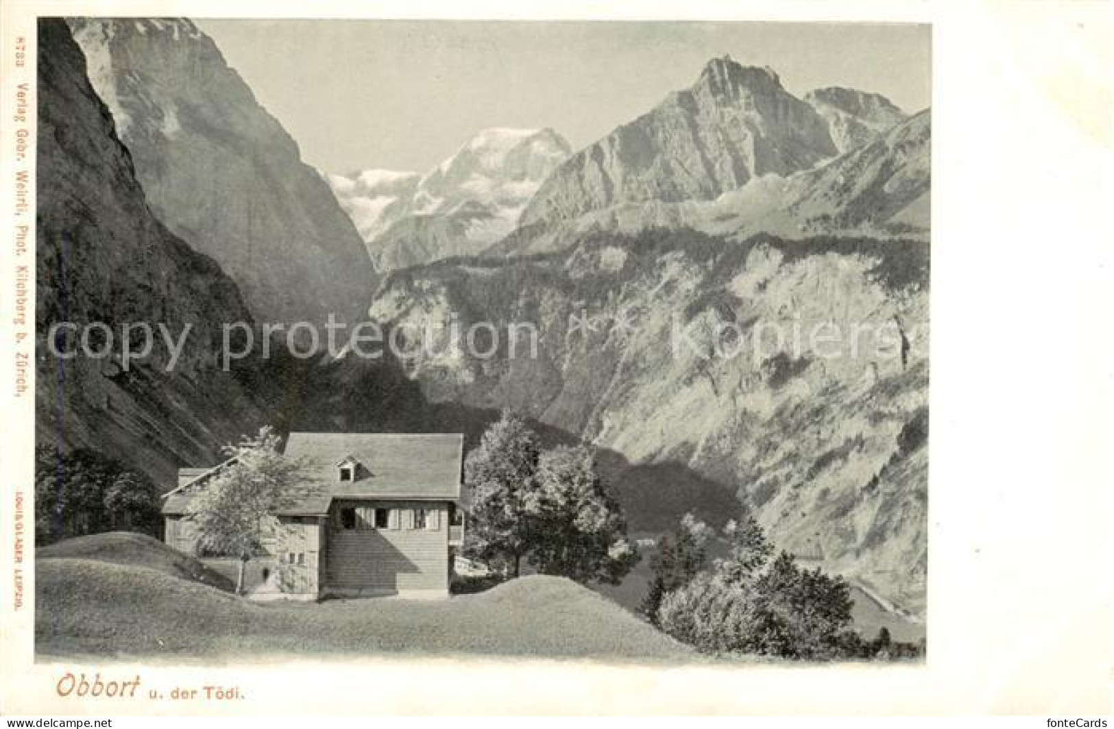 13816195 Obbort Gasthaus Linthal GL Und Der Toedi  - Autres & Non Classés