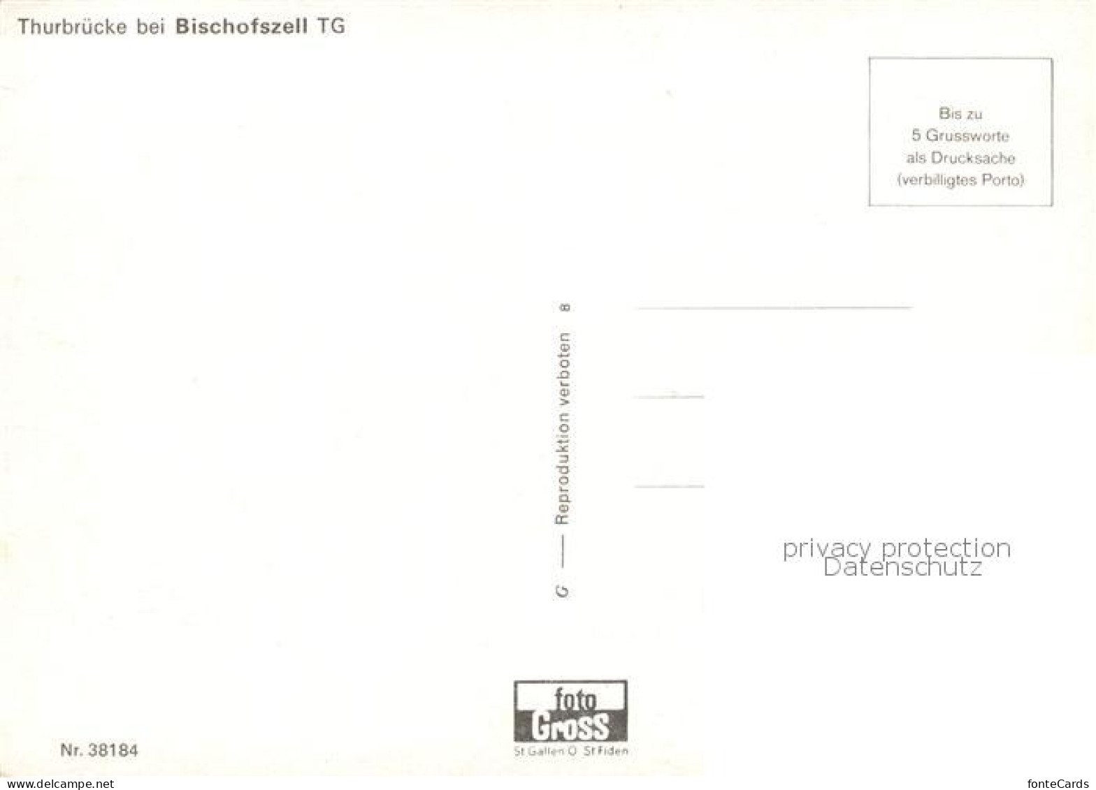 13804995 Bischofszell TG Thurbruecke  - Other & Unclassified