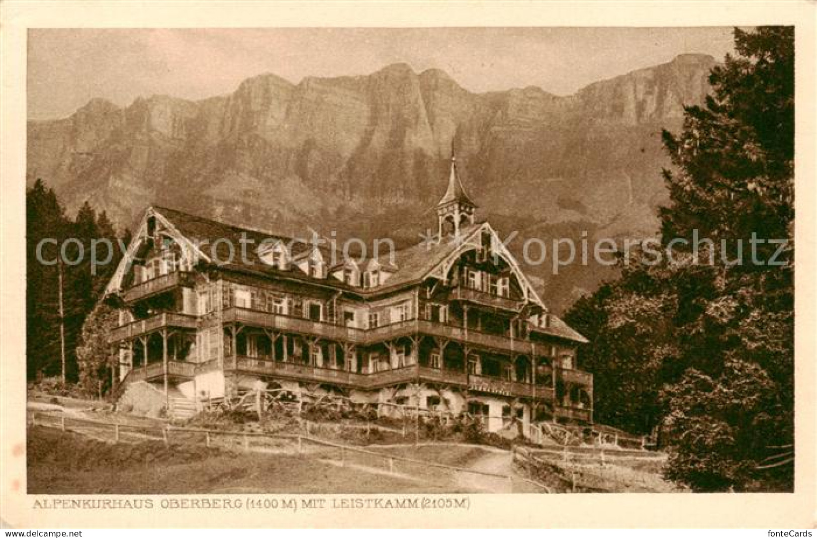 13800005 Flums  SG Alpenkurhaus Oberberg Mit Leistkamm  - Other & Unclassified