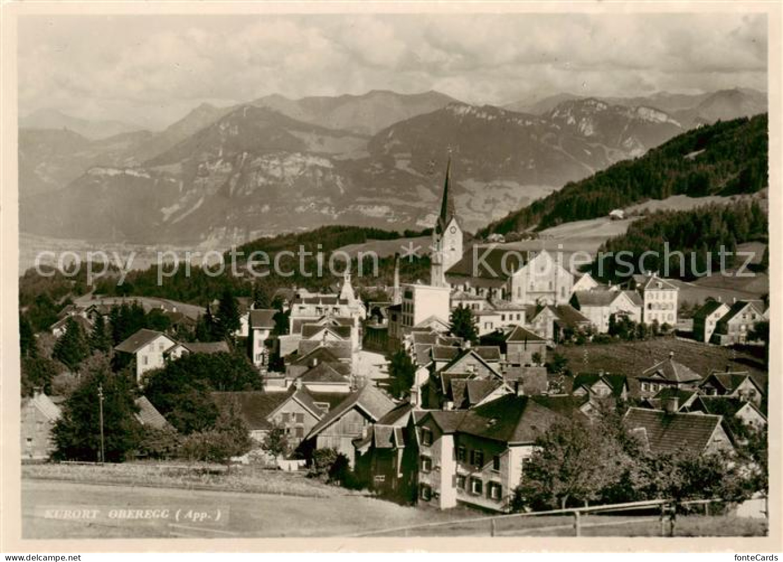 13798925 Oberegg IR Ansicht Kurort Mit Kirche Alpen Oberegg IR - Altri & Non Classificati