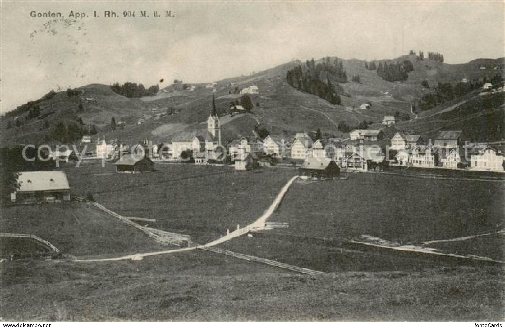 13798845 Gonten IR Ortsansicht Mit Kirche  - Autres & Non Classés