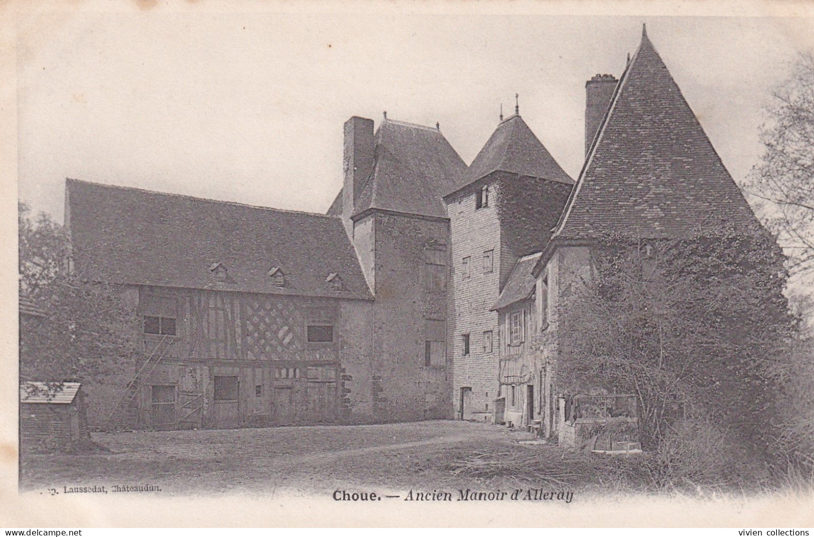 Choue (41 Loir Et Cher) Ancien Manoir D'Alleray - édit. Laussedat Carte Précurseur - Otros & Sin Clasificación