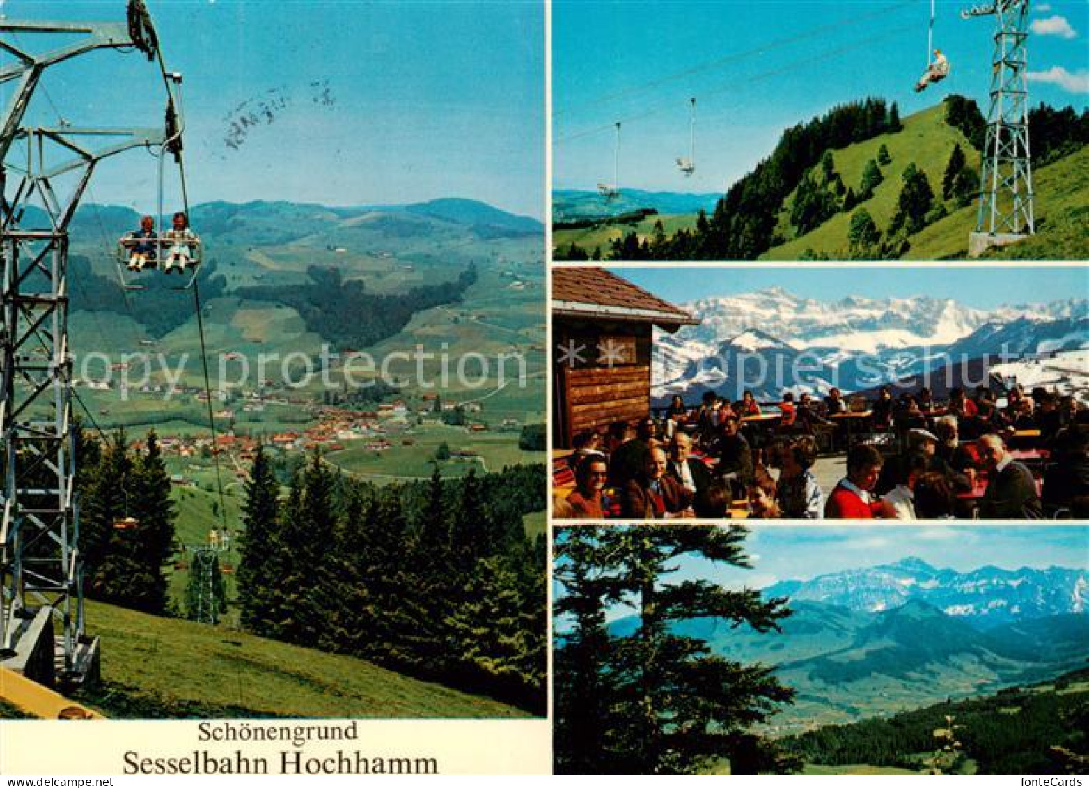 13797195 Schoenengrund AR Sesselbahn Berghaus Sonnenterrasse Appenzeller Alpen S - Autres & Non Classés