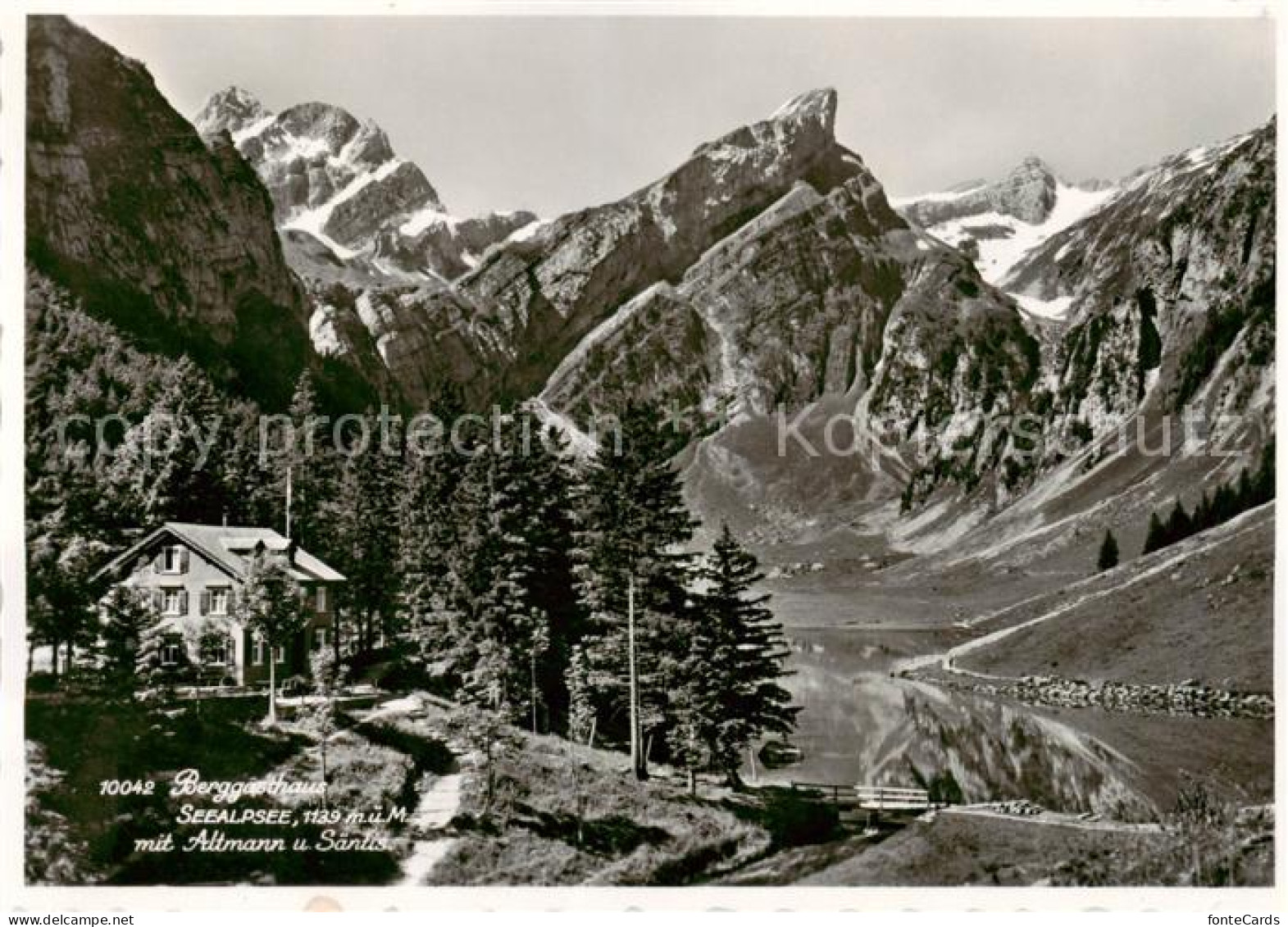 13797185 Seealpsee Saentis IR Berggasthaus Bergsee Altmann Saentis Appenzeller A - Altri & Non Classificati