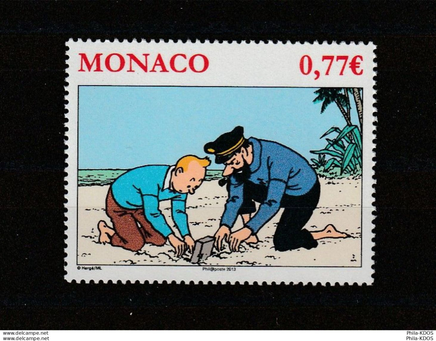 " TINTIN / CAPITAINE HADDOCK " Sur Timbre Neuf ** MNH De Monaco De 2012. Parfait état. A Saisir !!! - Stripsverhalen