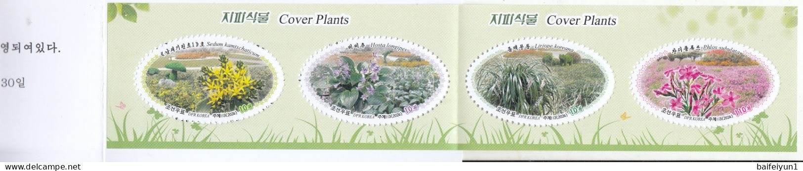 2024 North Korea Stamps Cover Plants Booklet - Corea Del Norte