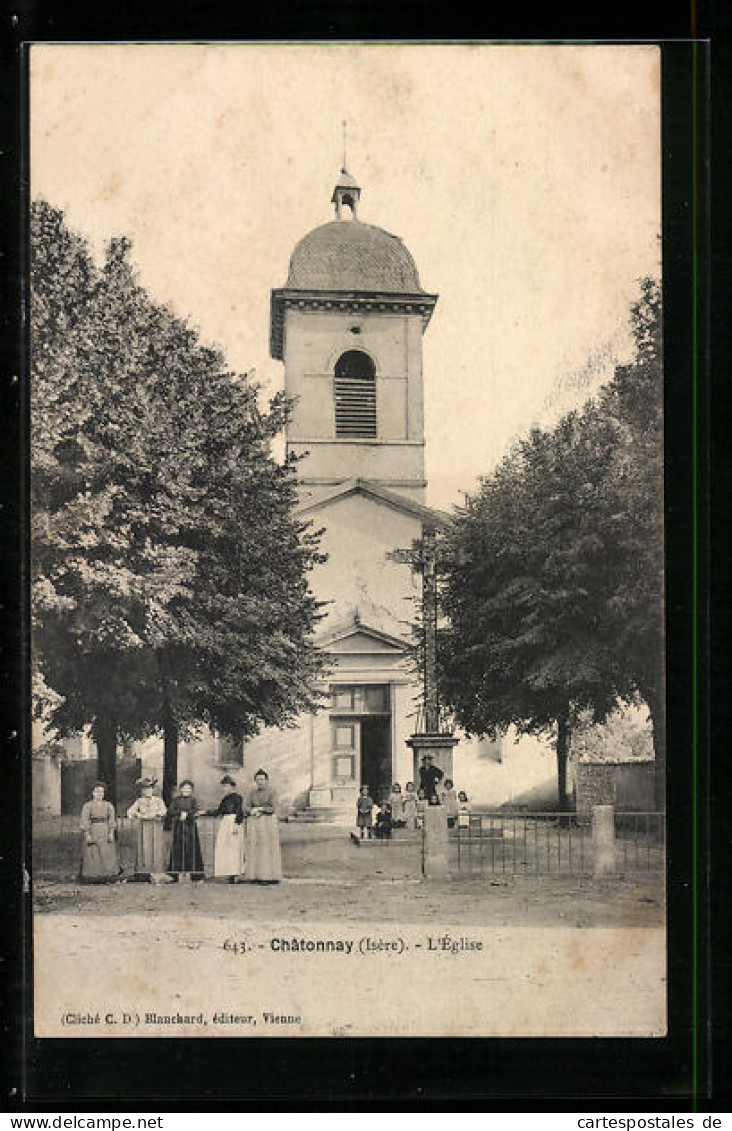 CPA Châtonnay, L`Église  - Autres & Non Classés