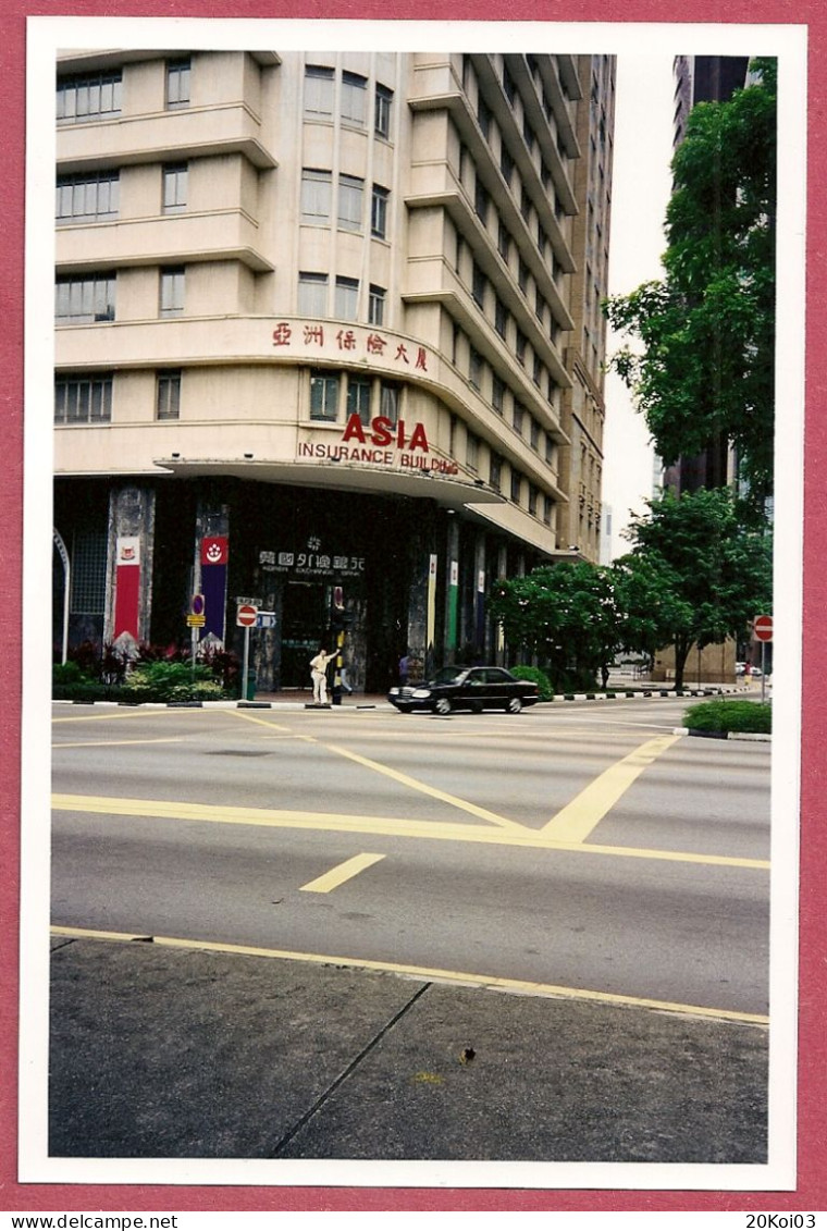 Singapore Asia Insurance1998 Photograph Vintage_UNC SUP_ NOT Postcard_cpc - Singapour
