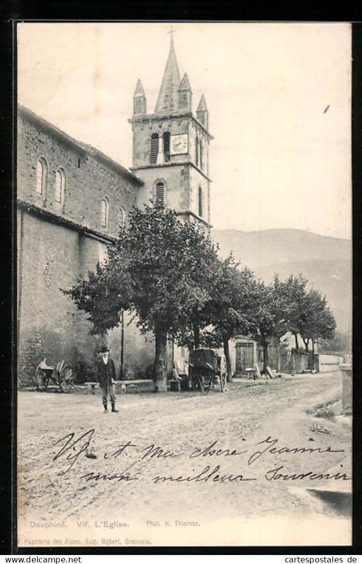 CPA Vif, L`Église  - Vif