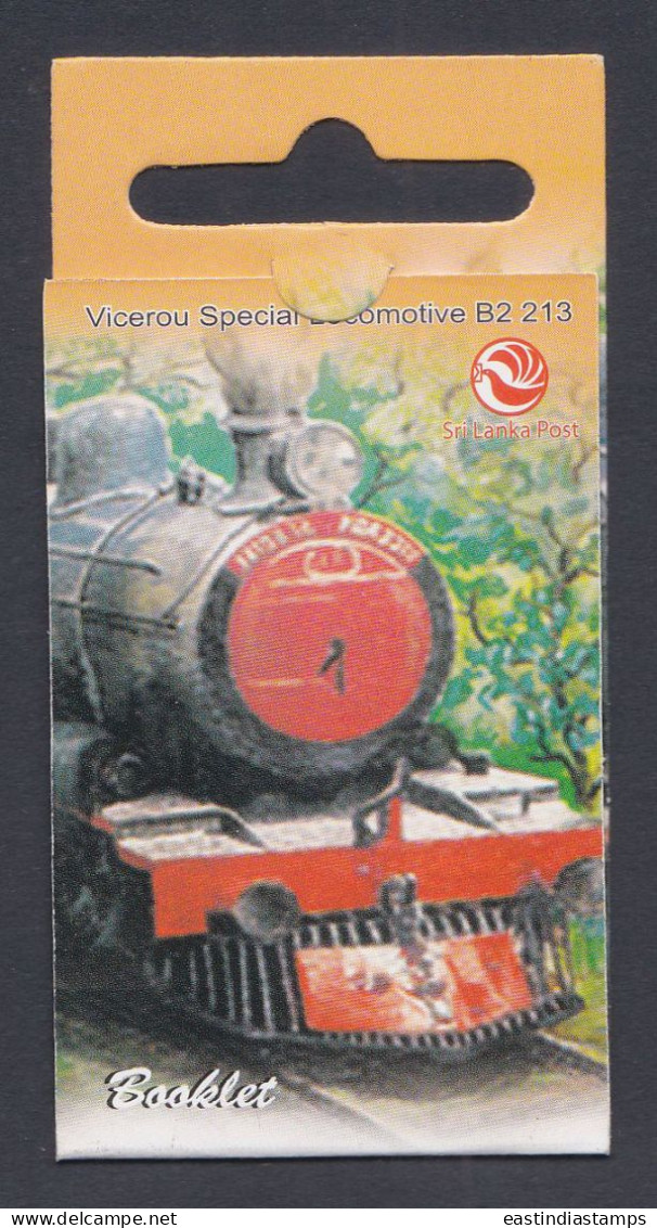 Sri Lanka Ceylon 2012 Mint Stamp Booklet Viceroy's Special Locomotive, Train, Trains, Railway, Railways - Sri Lanka (Ceylon) (1948-...)