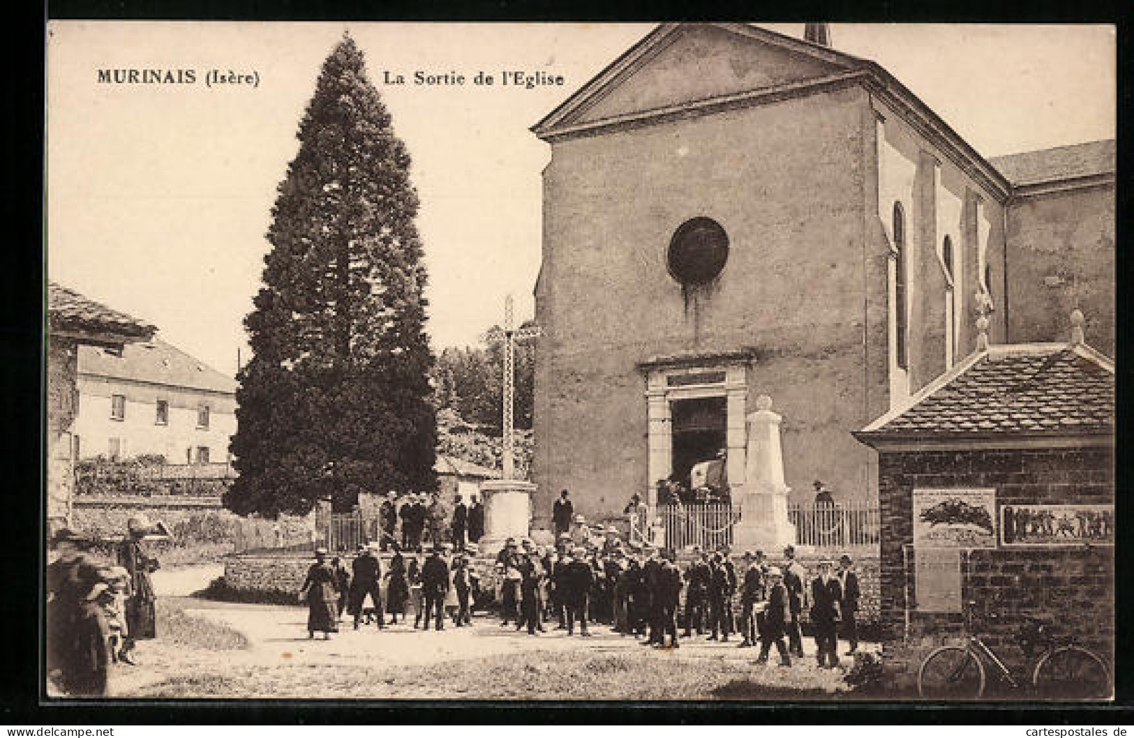 CPA Murinais, La Sortie De L`Eglise  - Otros & Sin Clasificación