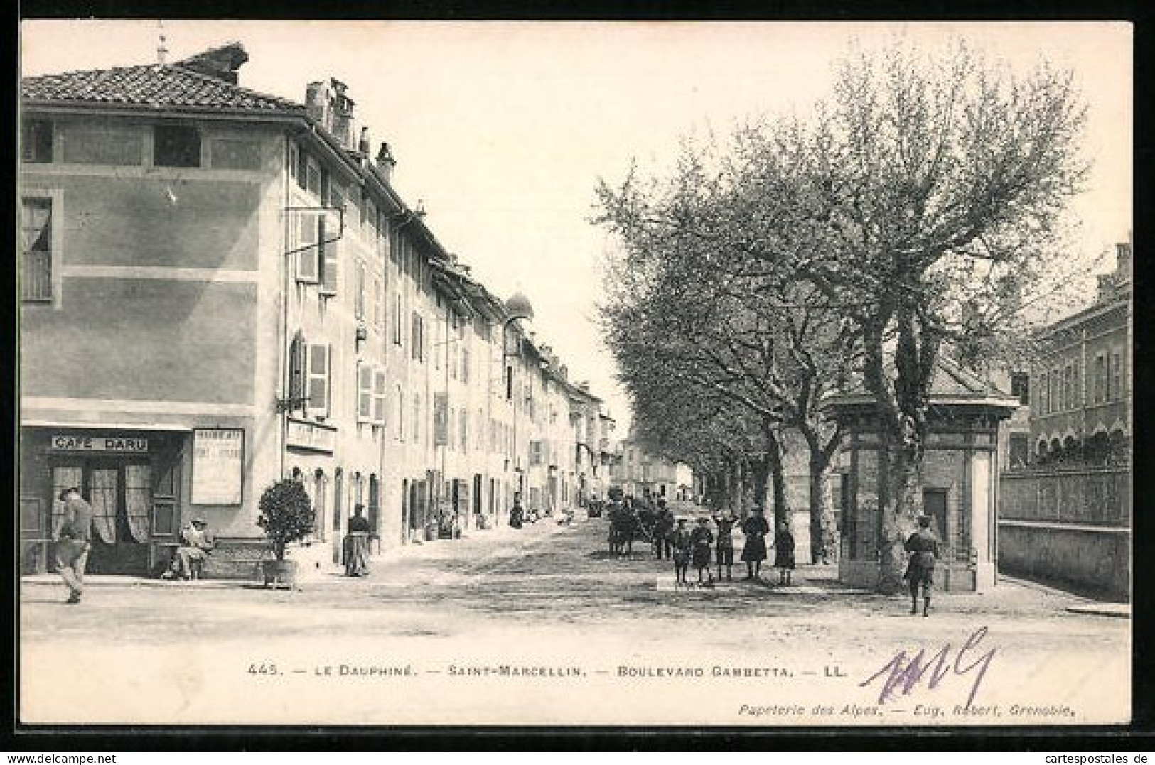 CPA Saint-Marcellin, Boulevard Gambetta  - Saint-Marcellin